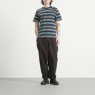 Armor-Lux Men's Multi Stripe T-Shirt in Marine Deep/Ivy/Treehouse /