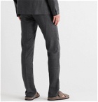Massimo Alba - Pleated Mélange Wool-Flannel Suit Trousers - Gray