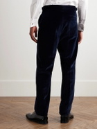 Richard James - Chapman Straight-Leg Cotton-Velour Trousers - Blue