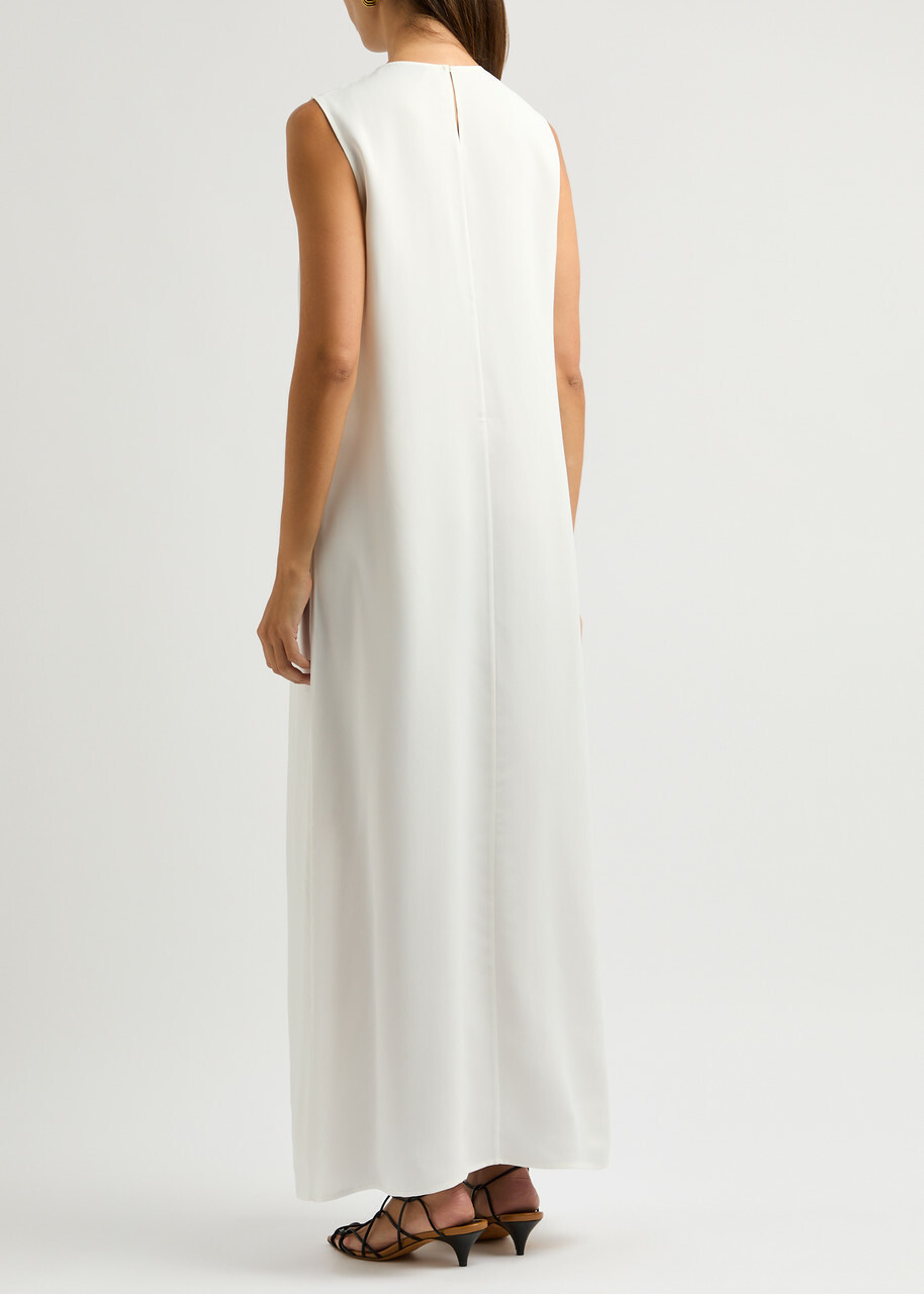 Rohe Matte Satin Maxi Dress Cream