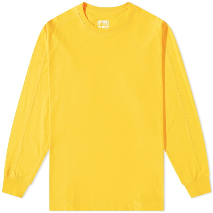 Photo: Homme Plissé Issey Miyake Men's Long Sleeve Release T-Shirt in Yellow