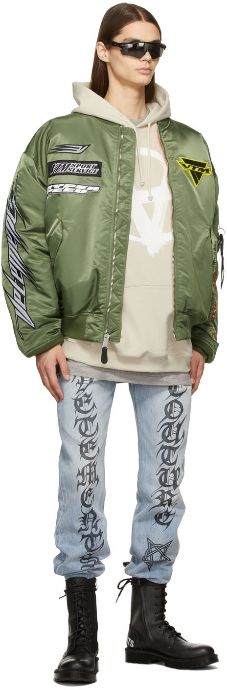 VETEMENTS Off White Double Anarchy Hoodie Vetements