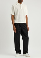 Mki Miyuki Zoku Open-knit Cotton Polo Shirt Off White