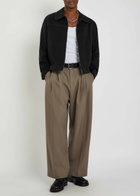 Second Layer Herman Contrast-stitch Twill Jacket Black