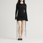 KNWLS Women's CU HOODED DRESS in Black