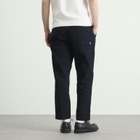 Wax London Men's Kurt Cotton Linen Crinkle Trousers in Navy