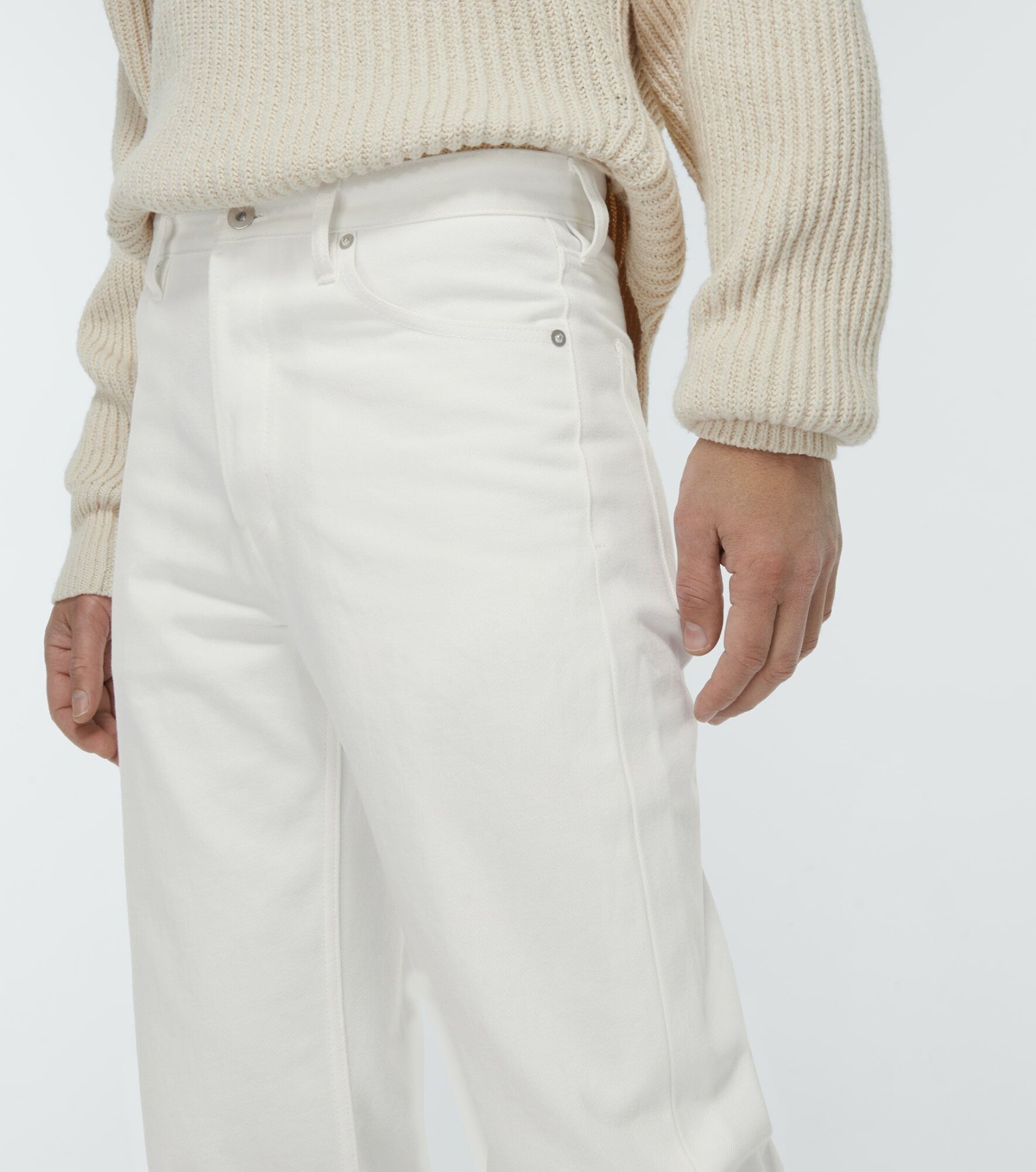 Jil Sander White Cotton Jeans Women