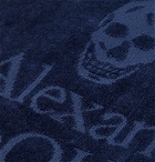 Alexander McQueen - Logo-Detailed Cotton-Terry Towel - Navy