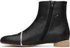 MM6 Maison Margiela Black Anatomic Boots