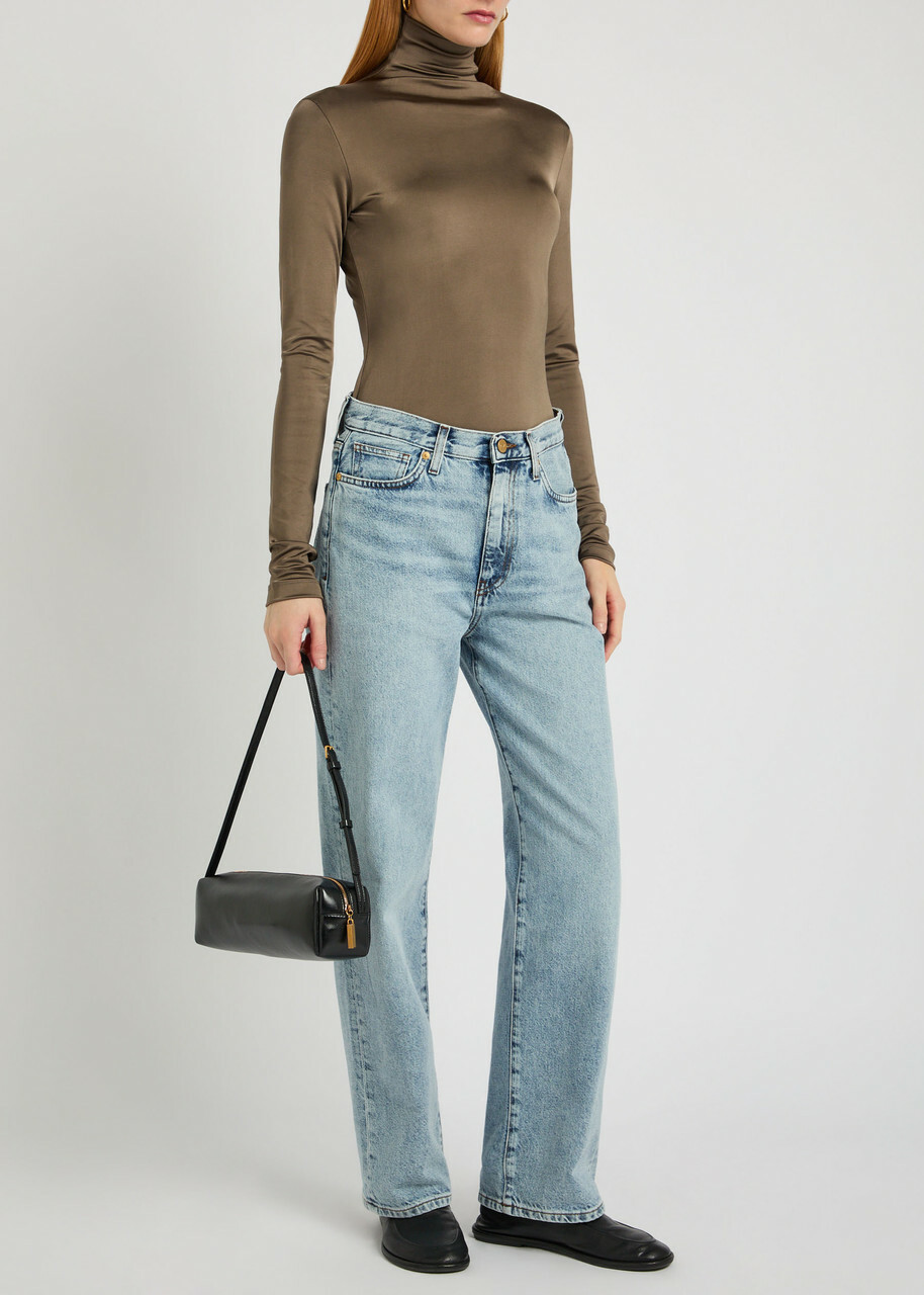 Tove Noor Turtle-neck Jersey top Khaki