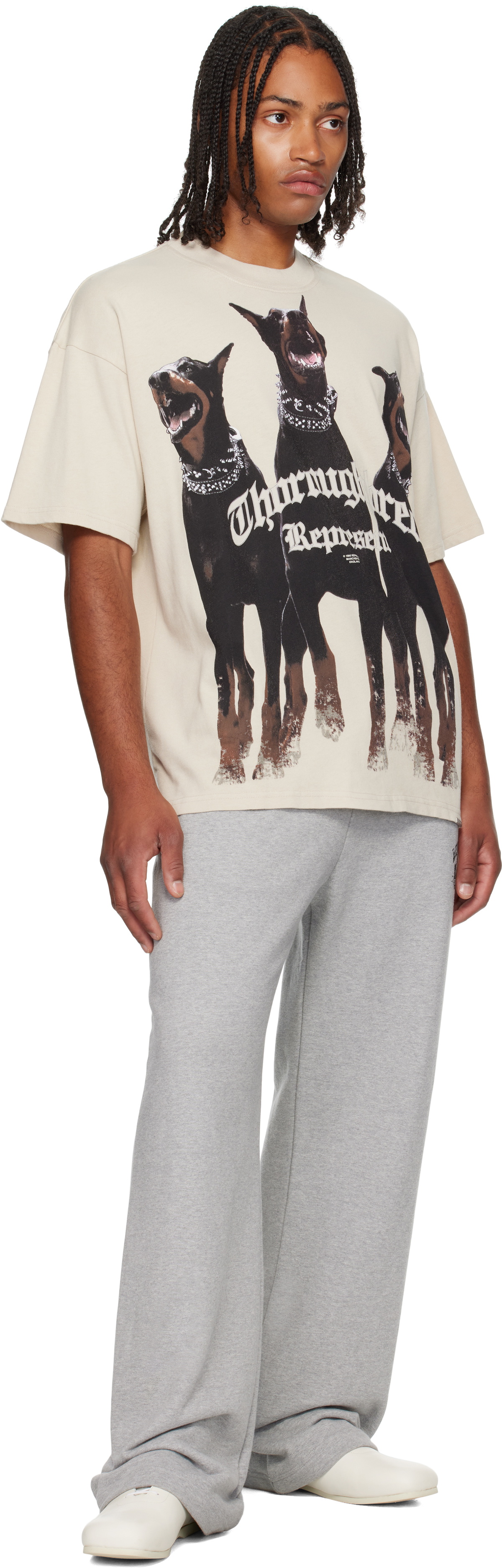 【関税込み】Represent オフホワイト 'Thoroughbred' Tシャツ Represent Off-White 'Thoroughbred' T-shirt Represent