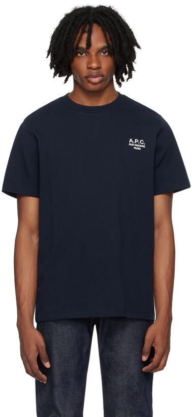 Photo: A.P.C. Navy Raymond T-Shirt