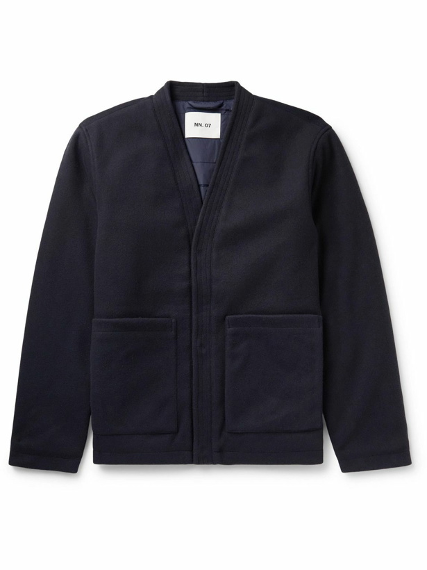 Photo: NN07 - Yuki 8012 Padded Felt Jacket - Blue