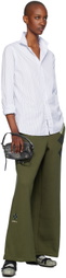 OPEN YY Green Argyle Wide Sweatpants