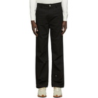 ADER error Black Crumple Trousers