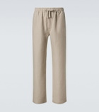 Saman Amel Linen wide-leg pants