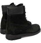 Hender Scheme - MIP-14 Leather-Trimmed Suede Boots - Men - Black