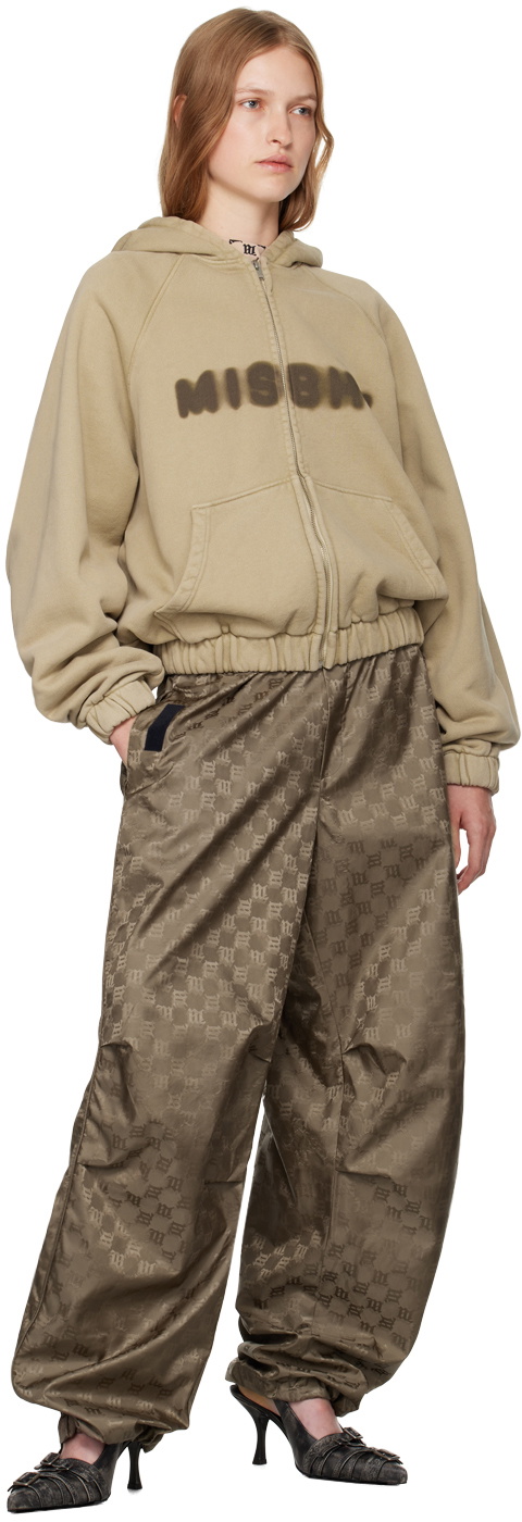 MISBHV Beige Community Zipped Hoodie