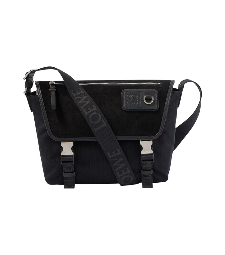 Photo: Loewe Flex Medium canvas and suede messenger bag