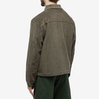 Pass~Port Men's Cord Zip Jacket in Dark Olive