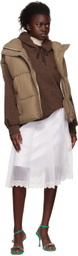 J KOO Brown Embroidered Hoodie