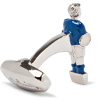 Paul Smith - Foosball Silver-Tone and Enamel Cufflinks - Men - Blue