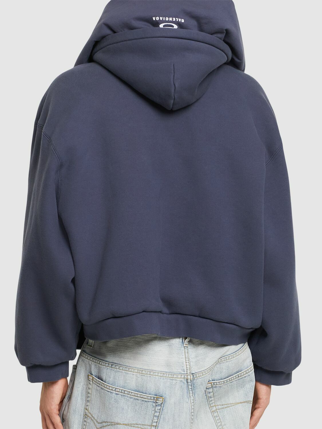 BALENCIAGA Incognito コットン ブレンド フーディー シンプル BALENCIAGA Incognito Cotton Blend Hoodie Balenciaga