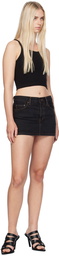 WARDROBE.NYC Black Micro Denim Miniskirt