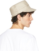 Undercover Beige Linen Brimmed Hat