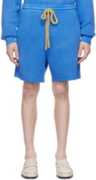 The Elder Statesman Blue Cotton Shorts