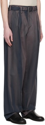 JiyongKim Navy Sun-Bleached Trousers