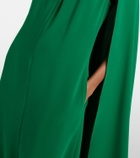 Oscar de la Renta Cyclamen silk-blend georgette kaftan