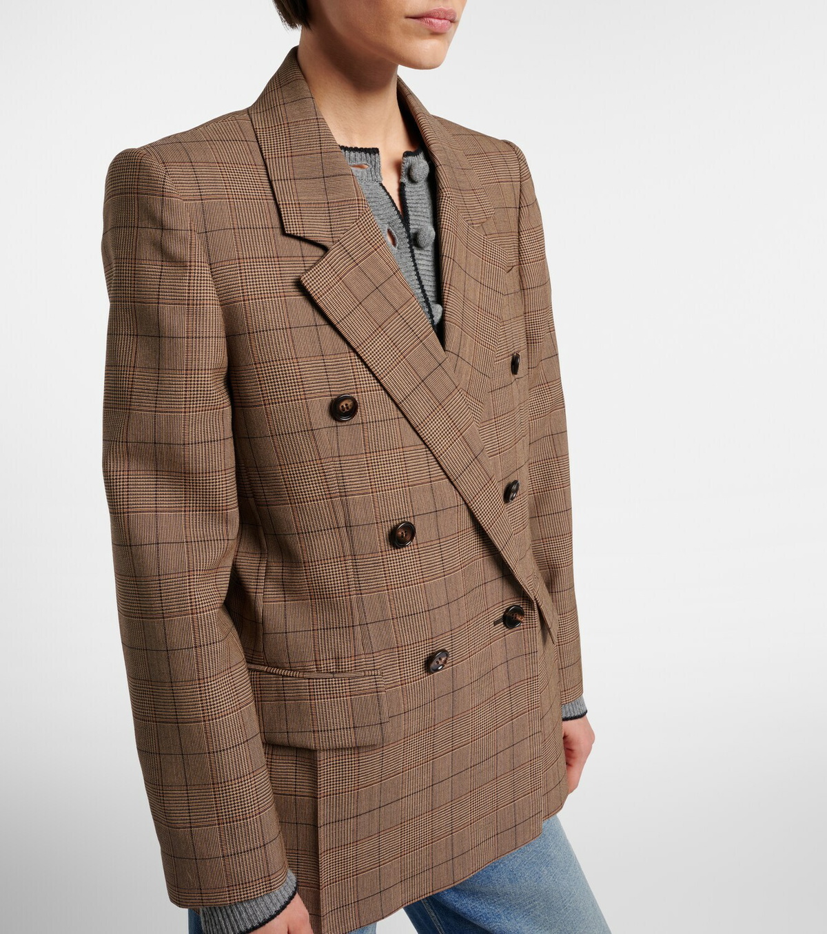 Chloé Checked wool blazer