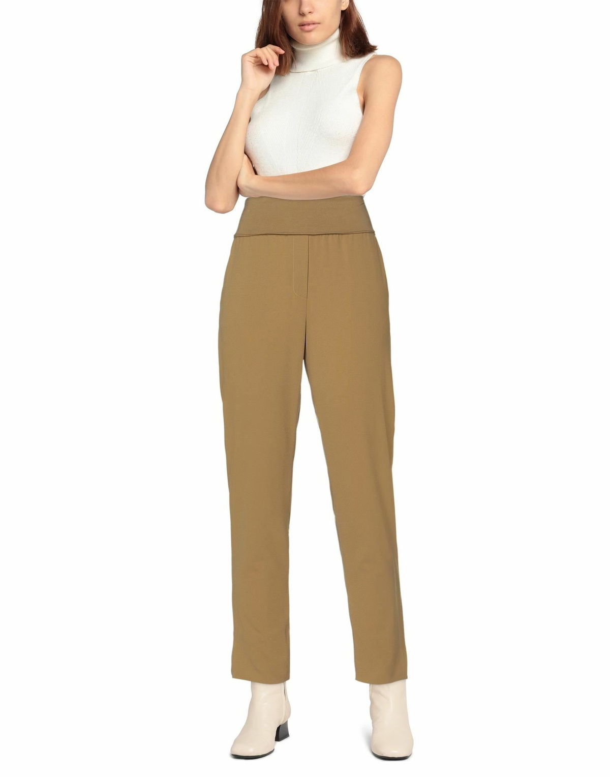Manila Grace Womens Pants Camel