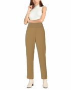 Manila Grace Womens Pants Camel