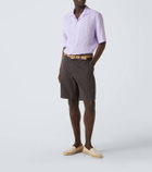 Brunello Cucinelli Linen bowling shirt