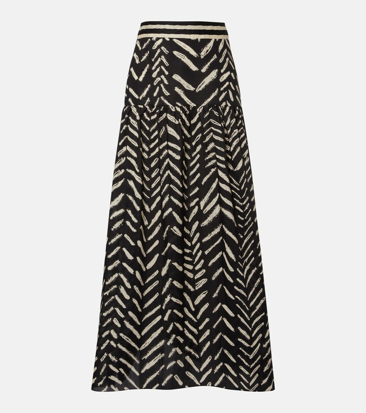 Johanna Ortiz Printed cotton maxi skirt