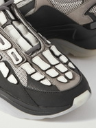 AMIRI - Bone Runner Leather-Trimmed Mesh Sneakers - Black
