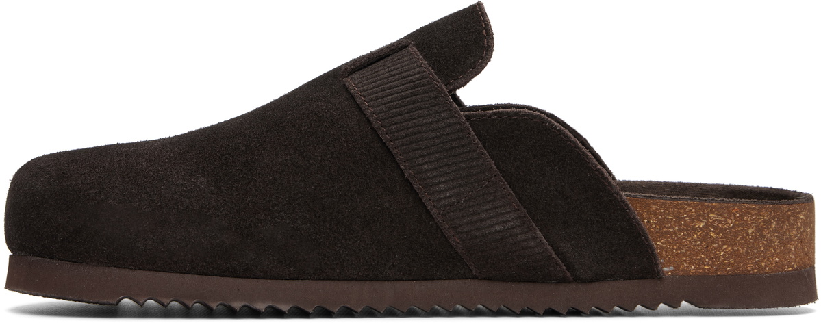 Barbour Brown Bowman Suede Mule Loafers