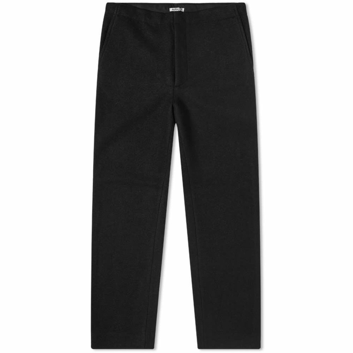 Photo: Auralee Men's Wool Jersey Pants in Black