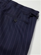 Kingsman - Argylle Straight-Leg Pinstriped Wool and Cashmere-Blend Suit Trousers - Blue