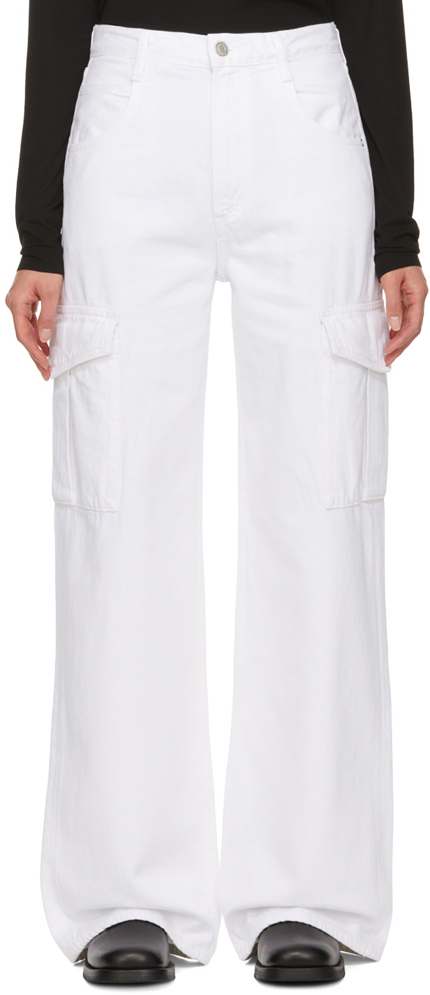 White Minka Jeans by AGOLDE on Sale