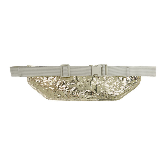 Rick Owens Gold Metallic Money Belt Pouch Rick Owens