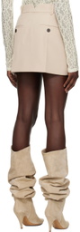 CAMILLA AND MARC Beige Rhett Miniskirt