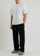 Off-white Arrow Logo Cotton Sweatpants Black