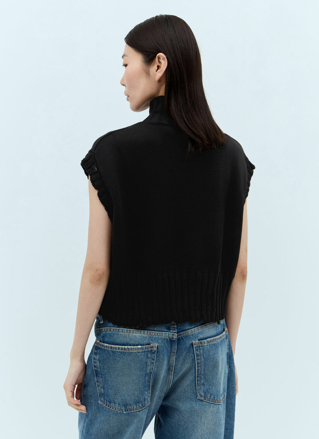 Marni High Neck Cropped Sweater