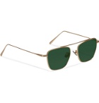 Cubitts - Collier Square-Frame Gold-Tone Sunglasses - Gold