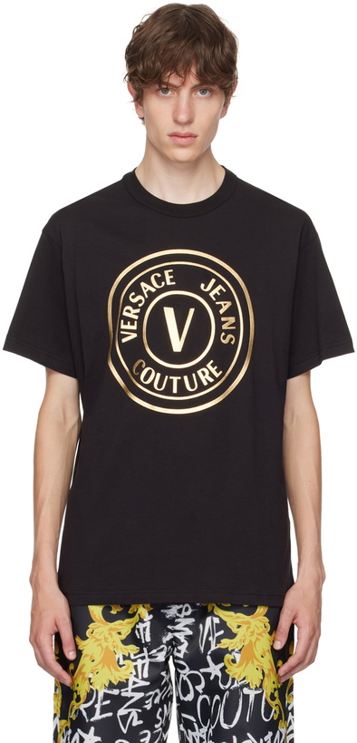 Photo: Versace Jeans Couture Black V-Emblem T-Shirt