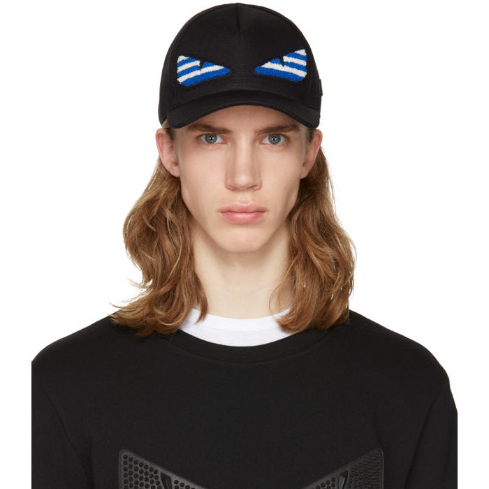 Photo: Fendi SSENSE Exclusive Black Bag Bug Cap