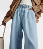 Frame Super Drape Drawstring wide-leg jeans